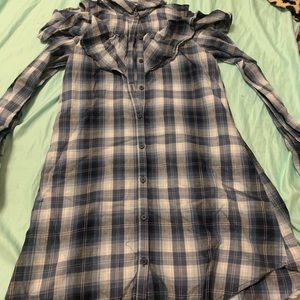 The children’s place long sleeve girls plaid dress